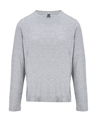 Damska koszulka z długim rękawem L04443 - Grey Melange