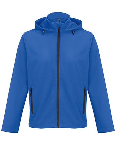 Męska kurtka softshell z kapturem L04447 - Royal Blue 241