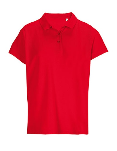 Koszulka Polo Damska Bawełniana L04501 - Red