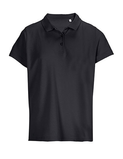 Koszulka Polo Damska Bawełniana L04501 - Black