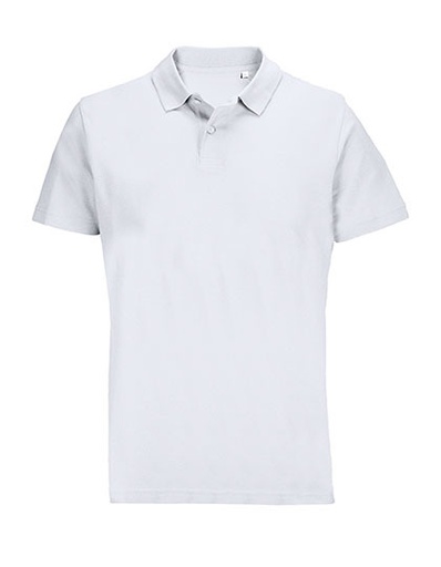 Koszulka Polo Unisex Bawełniana L04502 - White