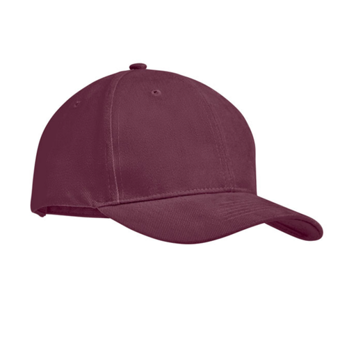 [LC04343-1000404738] Czapka 6-panelowa Bawełniana LC04343 - Burgundy
