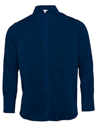 Bluzka Długi Rękaw Popelina Bawełniana MV069061 - Navy