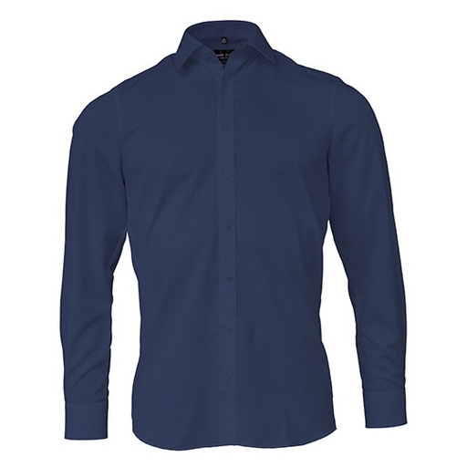 Koszula męska slim z długim rękawem non-iron MV679964 - Navy