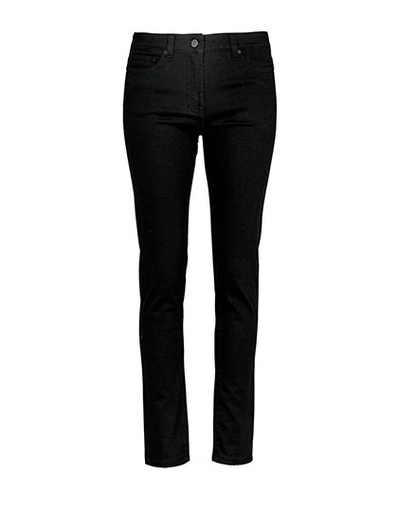 Damskie jeansy proste nogawki NB3181 - Deep Black