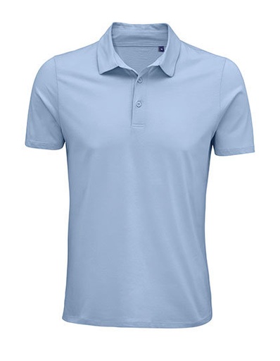 Męska koszulka polo NB3572 - Soft Blue