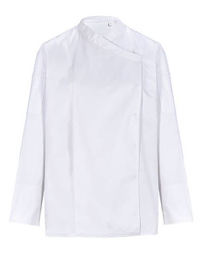 Damska bluza kucharska z długim rękawem NB4459 - Optic White
