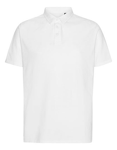 Polo dopasowane z krótkim rękawem NET20090 - White