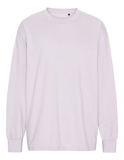 T-Shirt Oversize z Długim Rękawem NET60050 - Dusty Purple