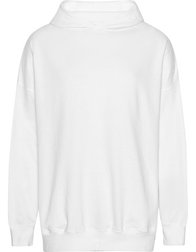 Bluza oversize z kapturem i kieszeniami NET63112 - White