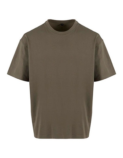 T-shirt oversize z krótkim rękawem NM003 - Olive