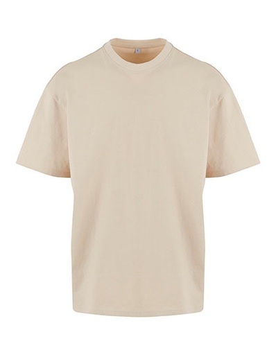 T-shirt oversize z krótkim rękawem NM003 - Sand