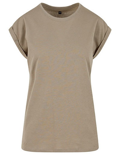 T-shirt Damski Klasyczny Bawelna Organiczna NM007 - Pale Olive
