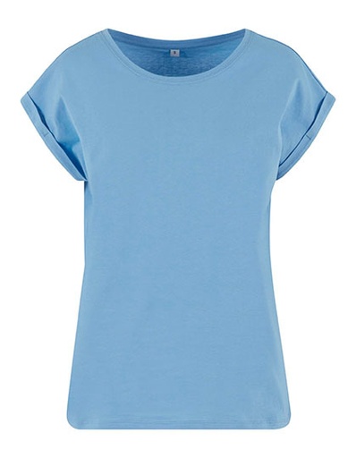 T-shirt Damski Klasyczny Bawełna Organiczna NM007 - Powder Blue