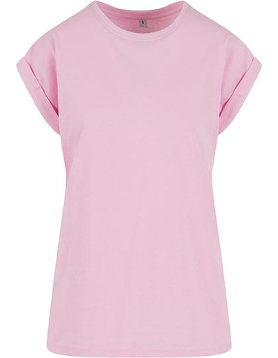 T-shirt Damski Klasyczny Bawelna Organiczna NM007 - Soft Pink