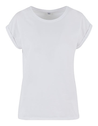 T-shirt Damski Klasyczny Bawełna Organiczna NM007 - White