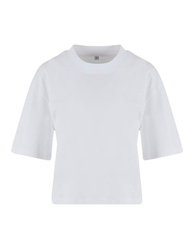 Damski T-shirt Oversize NM008 - White