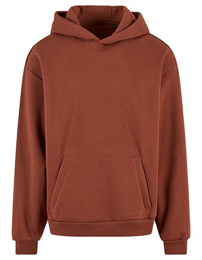 Bluza z Kapturem Oversize Bawelniana NM011 - Chocolate Brown