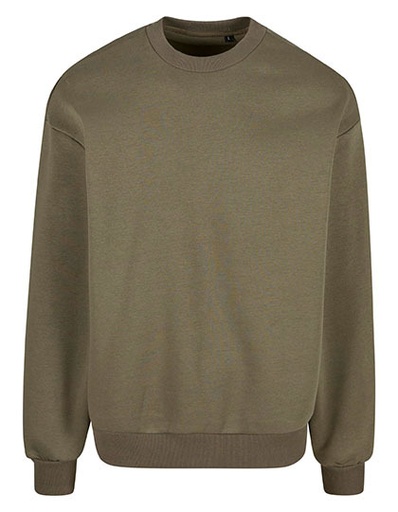 Bluza Oversize z Okrągłym Dekoltem NM012 - Olive