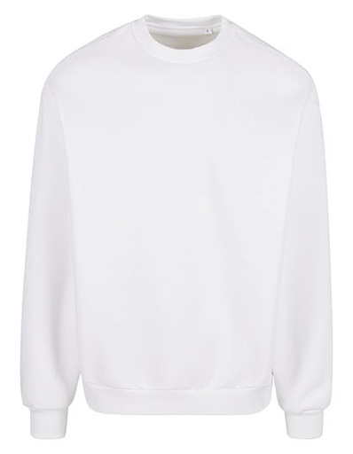 Bluza Oversize z Okrągłym Dekoltem NM012 - White