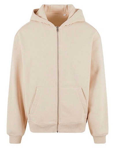 Bluza Rozpinana z Kapturem Oversize Bawełna Poliester NM013 - Sand
