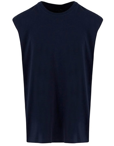 Koszulka bez rekawow Oversize Bawełniana NM016 - Navy
