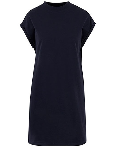 Sukienka Klasyczna Bawełniana NM026 - Navy