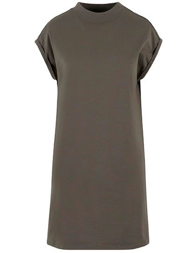 Sukienka Klasyczna Bawelniana NM026 - Olive