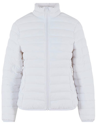 Kurtka Damska Lekka Pikowana Poliester Recykling NM030 - White