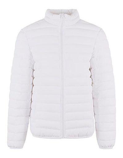 Lekka pikowana kurtka ze stójką NM031 - White