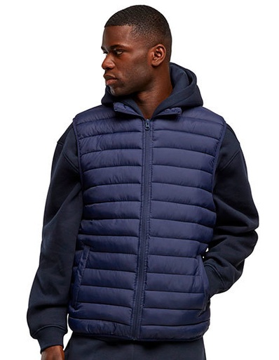 Lekka kamizelka pikowana z zamkiem NM033 - Navy