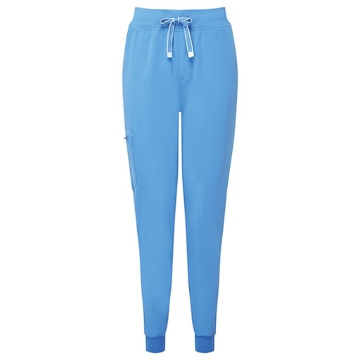 Damskie joggery stretch z elastycznym ściągaczem NN610 - Ceil Blue