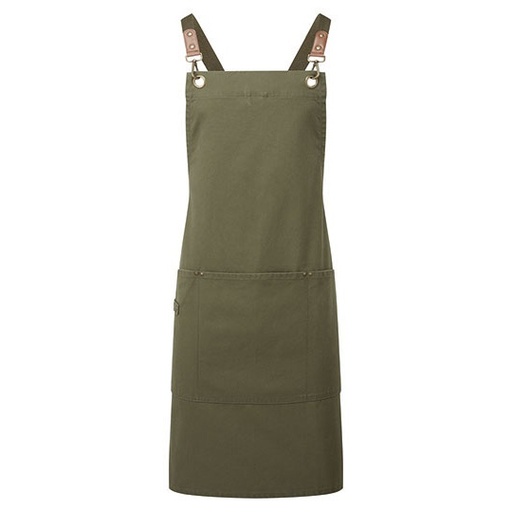Fartuch Roboczy Plocienny Poliester Recykling PW182 - Olive (ca. Pantone 7763C)