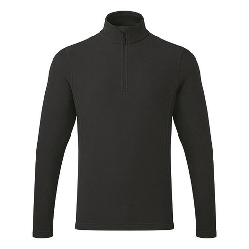 Bluza Unisex 1/4 Zip z Mikropolaru PW831 - Black