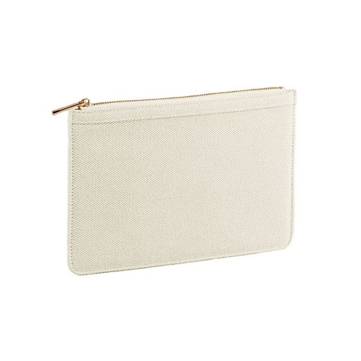 [QD630-1000402113] Kosmetyczka z tłoczonego twillu QD630 - Natural