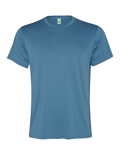T-shirt Męski Krótki Rękaw Poliester Oddychający RY0304 - Storm Blue 170