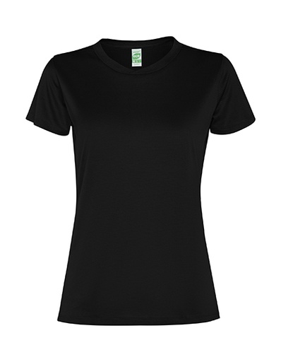 T-shirt Damski Sportowy Poliester z Recyklingu RY0305 - Black 02