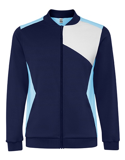 Kurtka sportowa z zamkiem RY0340 - Sky Blue 10 & White 01 & Navy Blue 55
