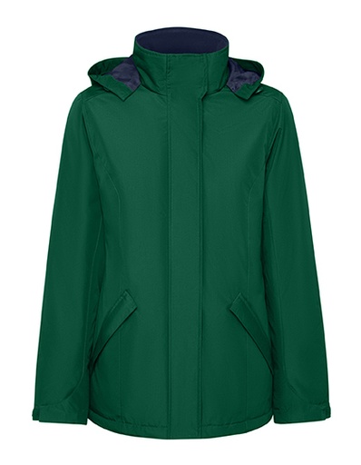 Parka Damska Slim Fit Wodoodporna RY5073 - Bottle Green 56