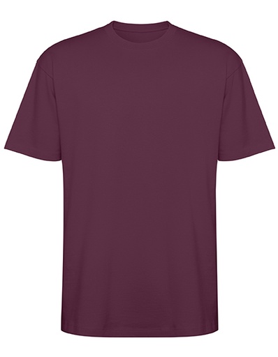 T-shirt Unisex Oversize Bawełniany RY6560 - Plum Red 643