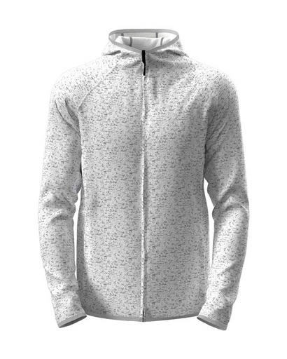 Kurtka Polarowa Meska Rozpinana z Kapturem S5460 - Light Grey Heather