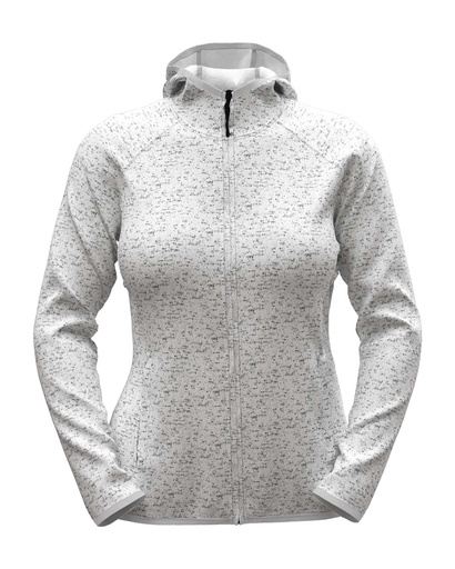 Damska kurtka polarowa z kapturem S5560 - Light Grey Heather