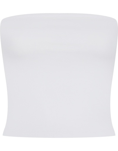 Top Bandeau Damski Single Jersey Elastyczny SF115 - White