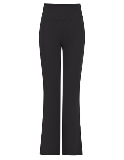 Legginsy Dzwony Slim z Wysokim Stanem SF428 - Black