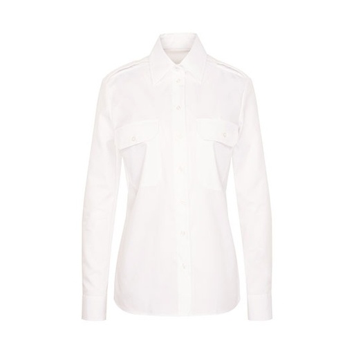 Damska koszula pilotka Regular Fit SN080665 - White