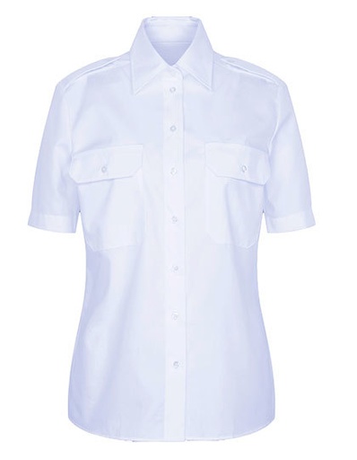 Koszula Damska Pilotka Bez Prasowania Bawełniana SN080666 - Light Blue