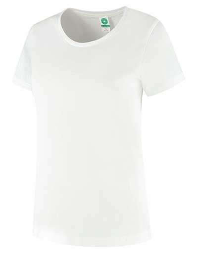 T-shirt Damski Slim Bawelna Organiczna SWGL4 - White