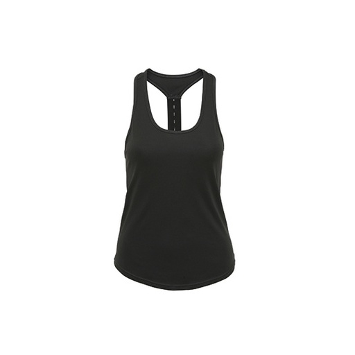 Koszulka bez rekawow Slim Fit Sportowa Poliestrowa TR027 - Charcoal