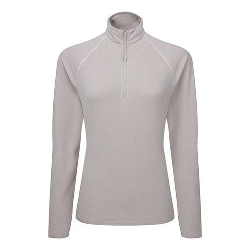 Damska bluza polarowa slim z raglanowymi rękawami TR125 - Stone