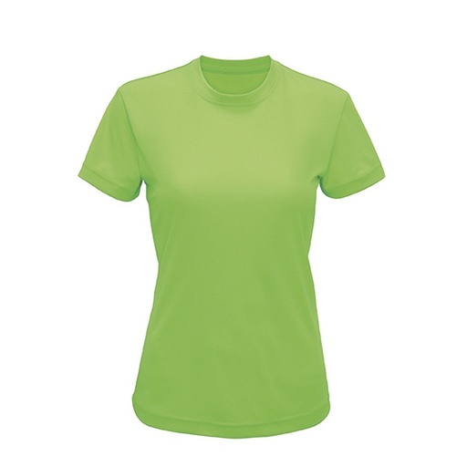 Koszulka Damska Sportowa Odprowadzajaca Wilgoc Poliester z Recyklingu TR502 - Lightning Green